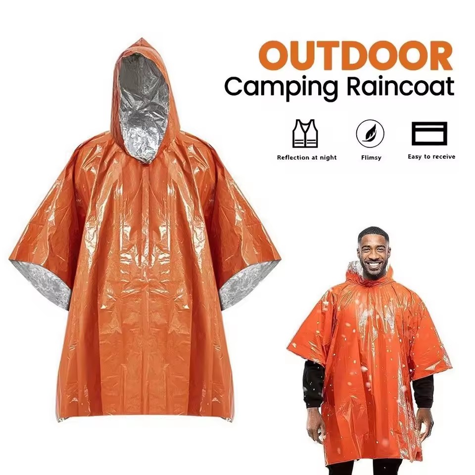 1 buah/2 buah Ponco Hujan Daru - Emergency Poncho Rain ulasan dan harga