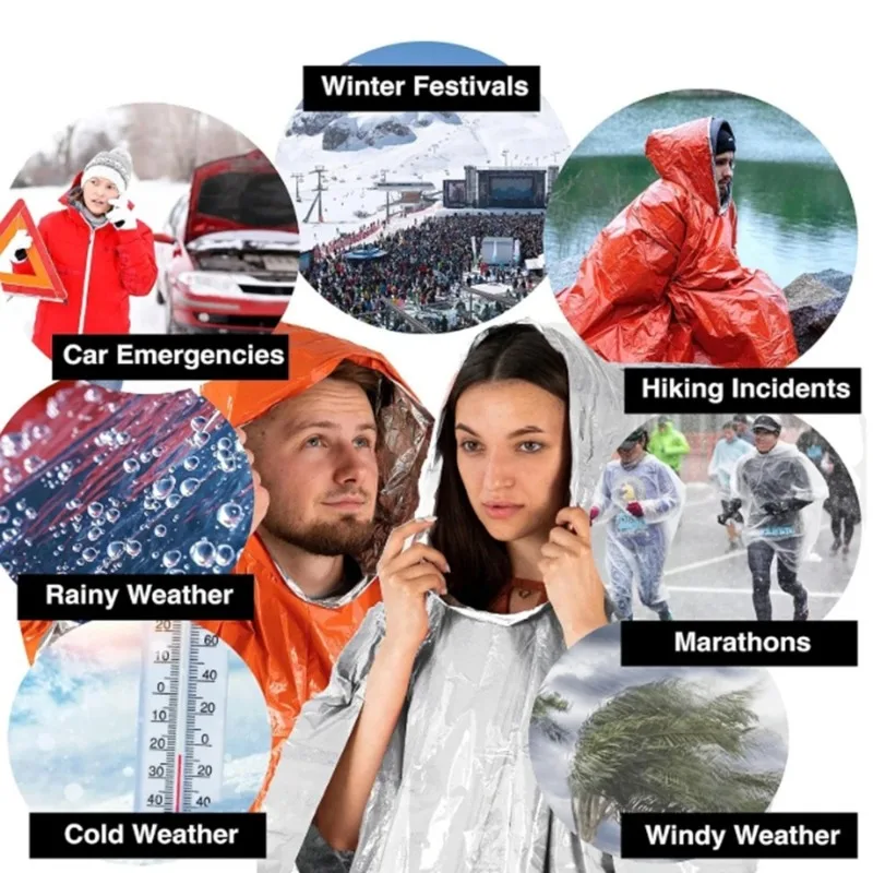 1 buah/2 buah Ponco Hujan Daru - Emergency Poncho Rain ulasan dan harga