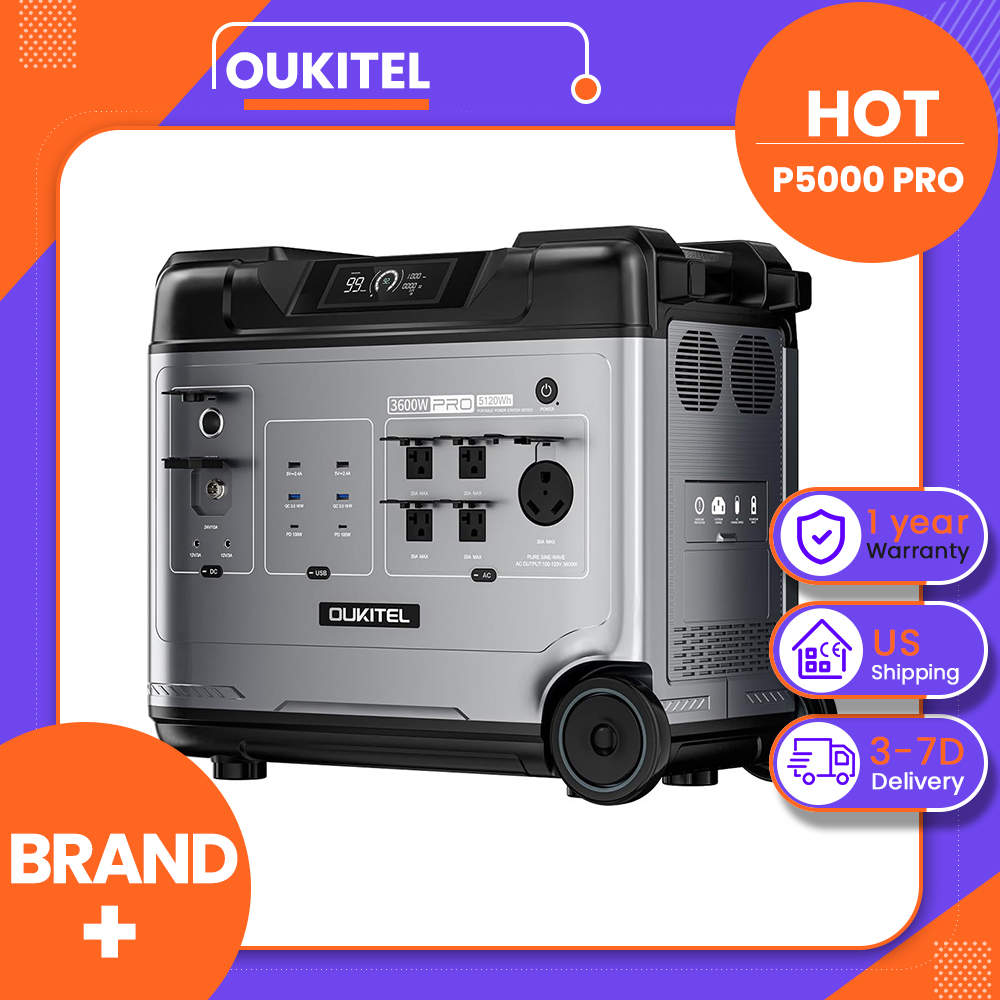 OUKITEL P5000 Pro, Stasiun Day - Solar Emergency Charger ulasan dan harga